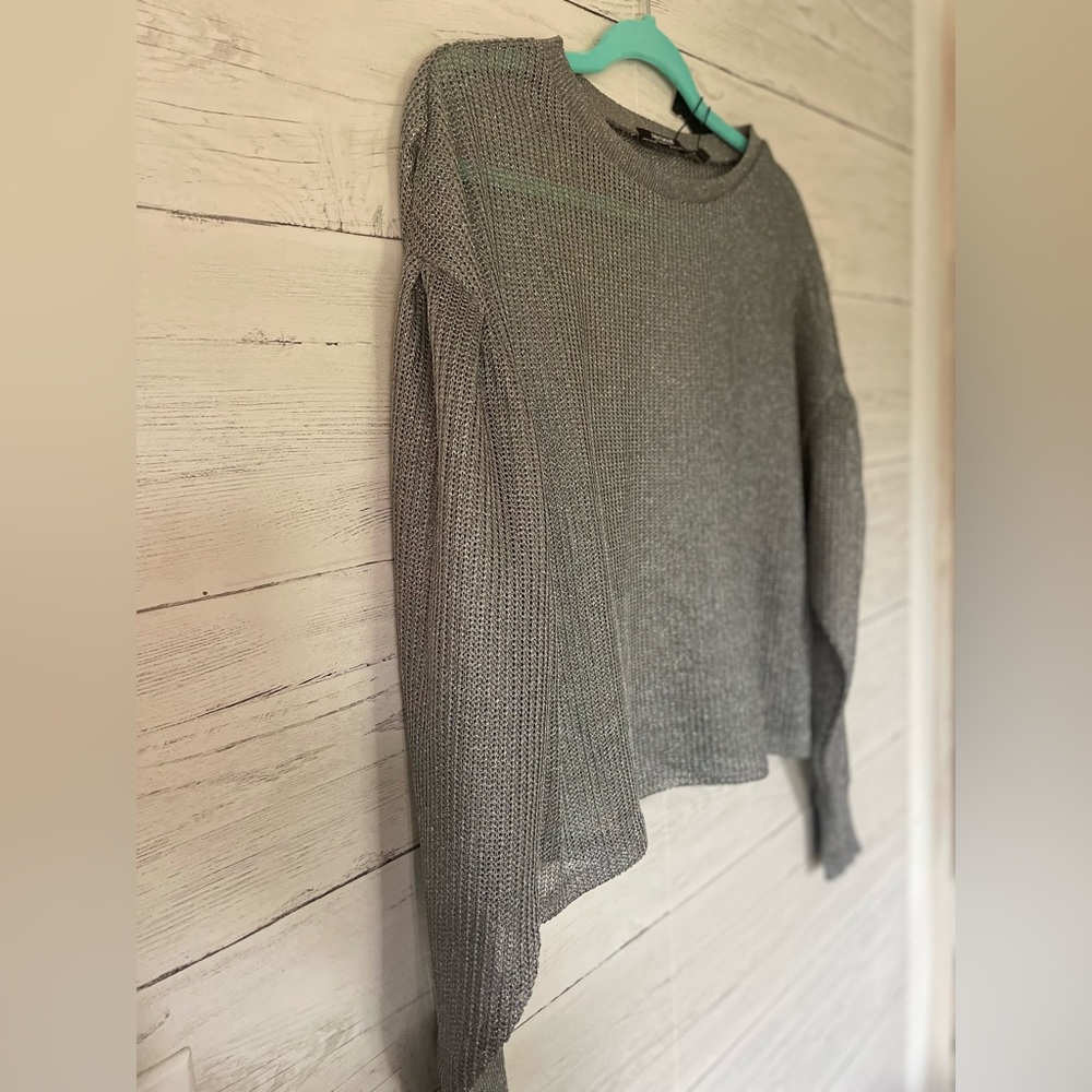 Metallic Zara Trafaluc top. Size medium